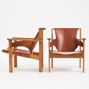 Carl-Axel Acking, a pair of "Trienna" easy chairs, Nordiska Kompaniet 1950-60s.