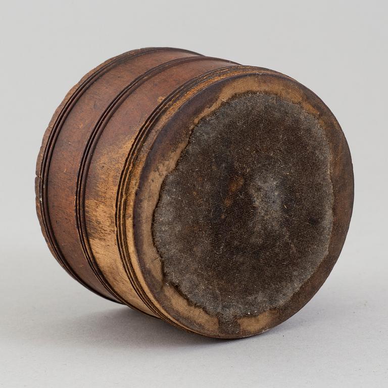 A TURNED MAHOGANY MORTAR, probably danish west-indies, mid 19th century.
