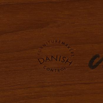 A Danish teak lounghe table.