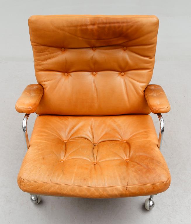 FÅTÖLJ, "Karin", Bruno Mathsson, DUX, 1900-talets andra hälft.