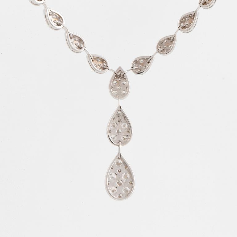 Brilliant-cut diamond necklace, 3,05 ct.