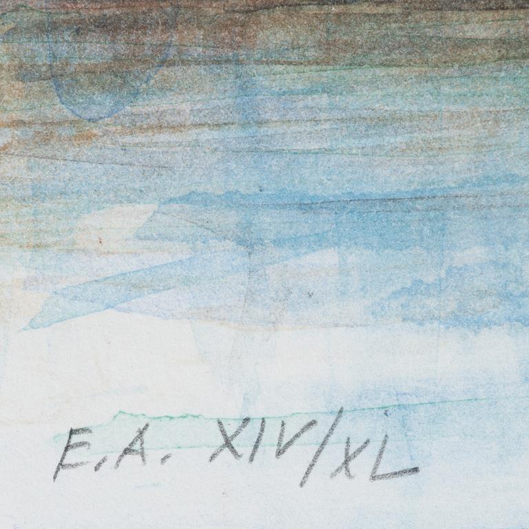 Lars Jonsson, portfolio "Strandspeglingar" with 5 lithographs in colour, signed EA XIV/XL.