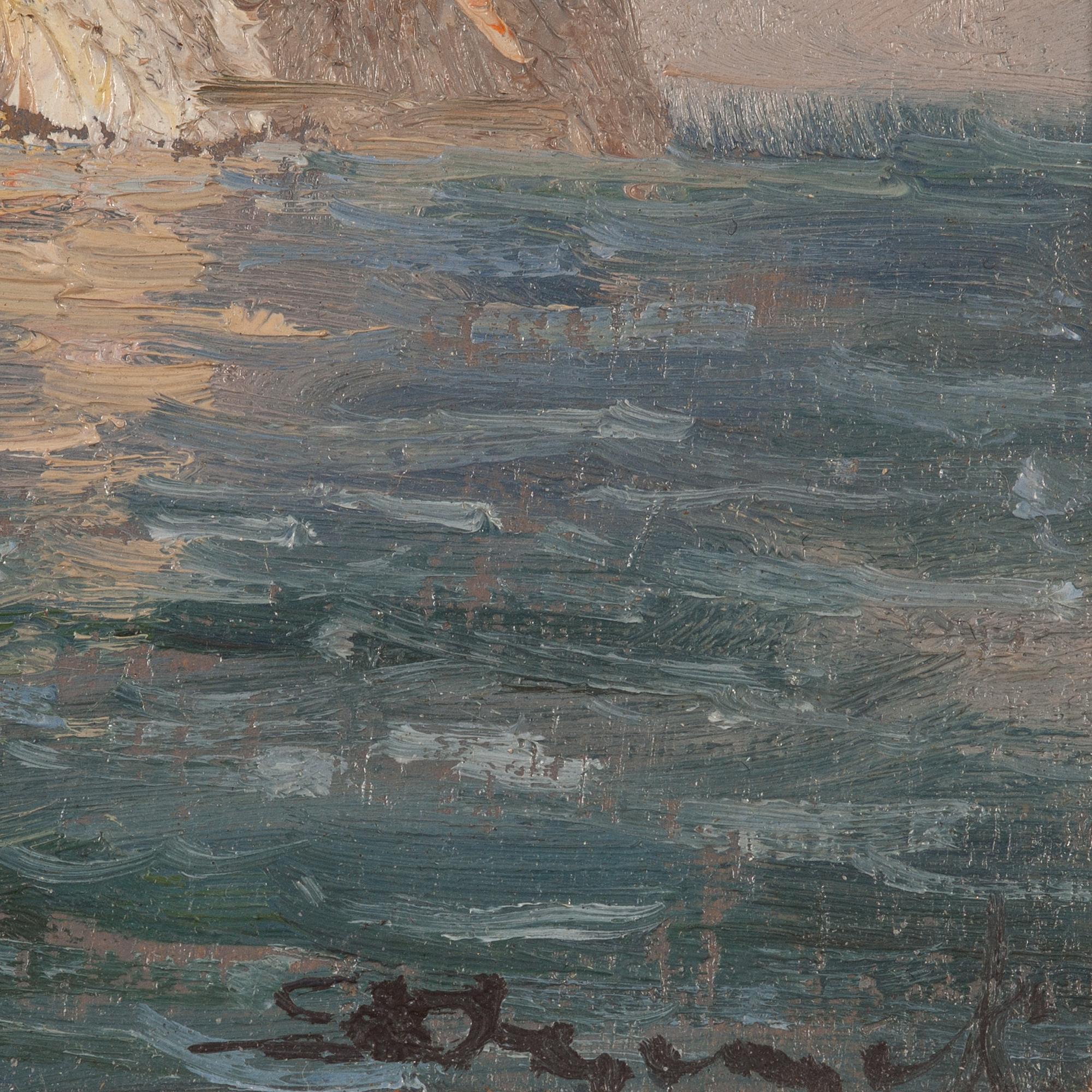 EUGENIUSZ DZIERZENCKI, 2 st. Olja på kartong, signerad.