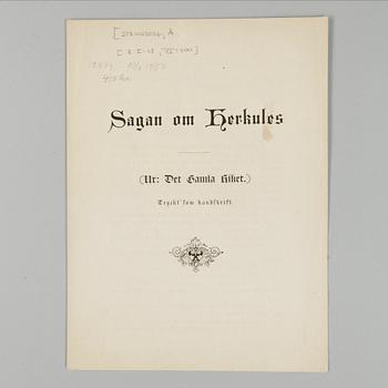 BOKPARTI STRINDBERG, 11 vol+3 häften, bla "I vårbrytningen", Stockholm 1881.