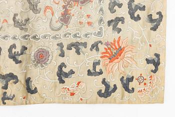 Silk embroidery, China, late Qing, circa 1900.