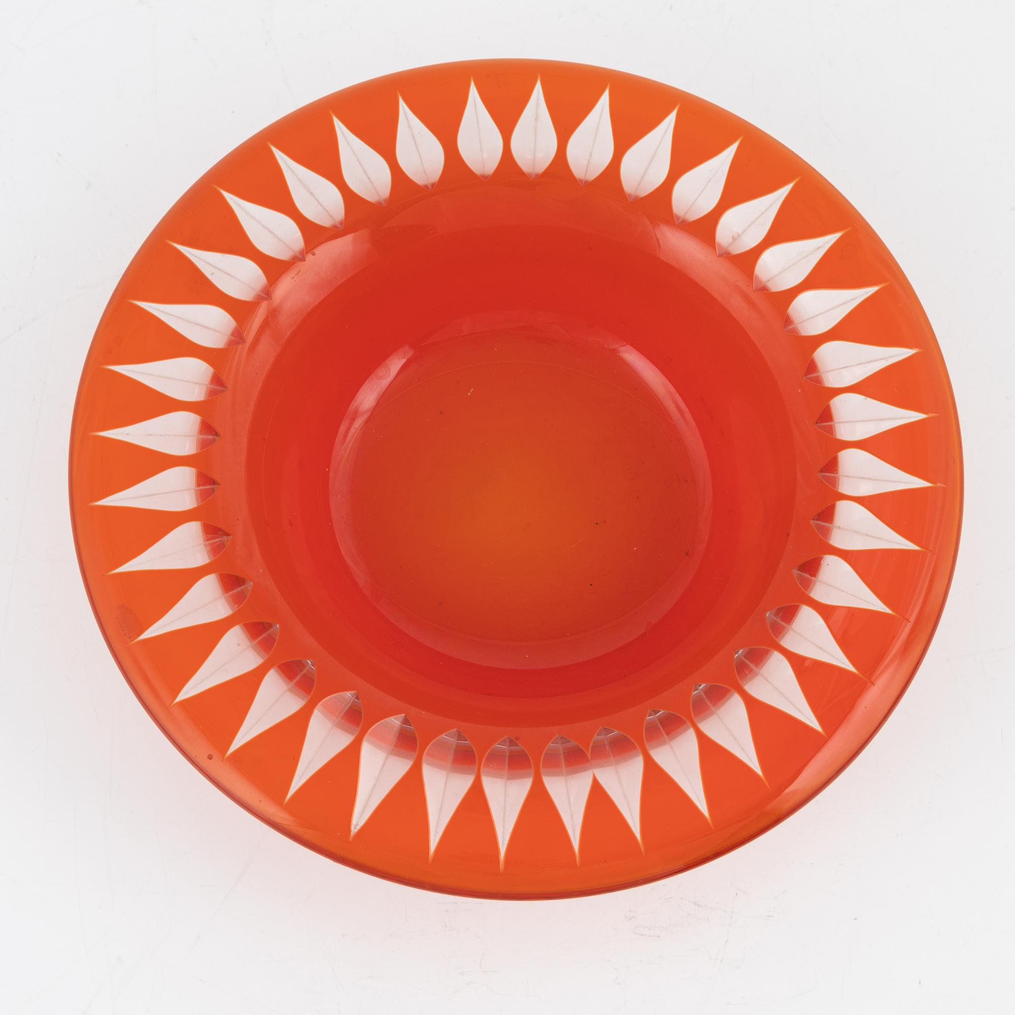 Sigurd Persson, a glass bowl, Kosta.