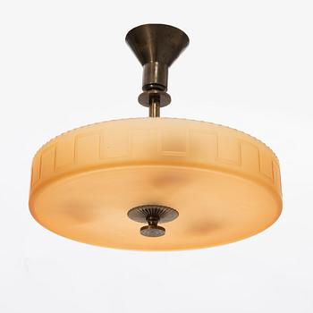 Harald Notini, a model '6584' ceiling lamp, Arvid Böhlmarks Lampfabrik, Sweden, 1930's.