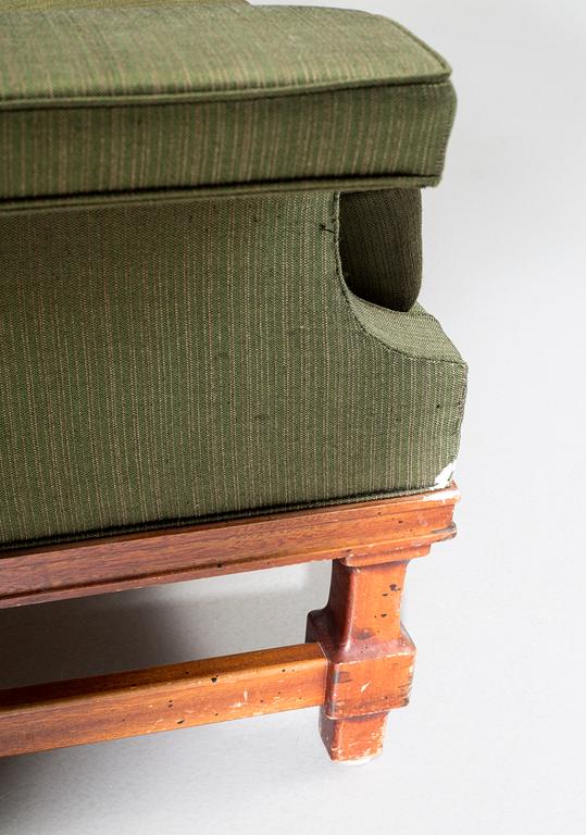 A lounge chair and one sofa, "Oxford#, Trensums Fåtöljfabrik. 1960s.
