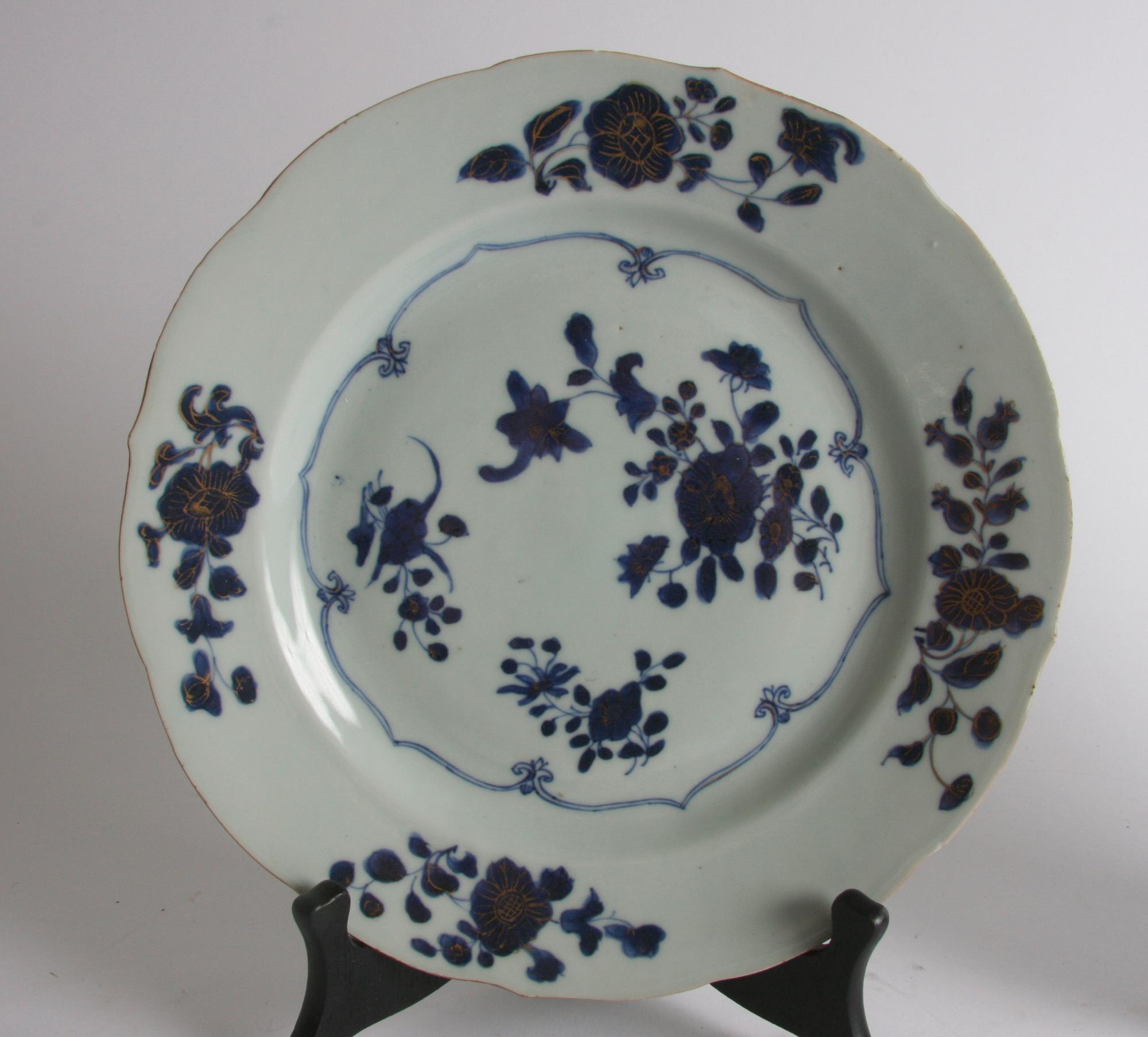 TALLRIKAR, ett par, porslin, Kina, 1700-tal.