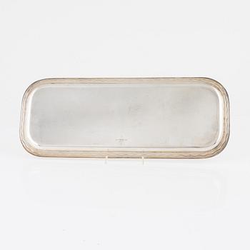 Gustaf Janson, bricka, sterlingsilver, C.G.Hallberg, Stockholm, 1955.