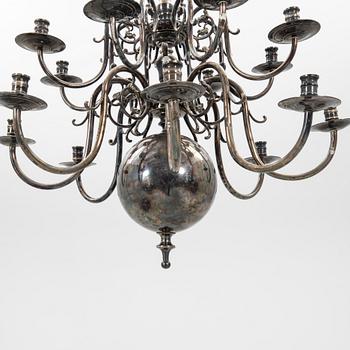 Chandelier in Baroque style from around 1900.