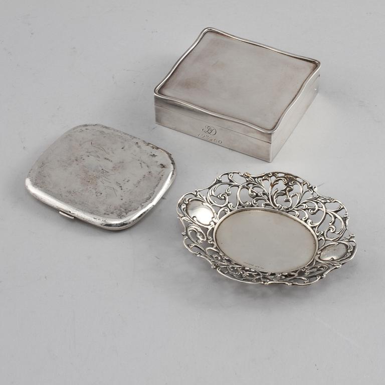 PARTI SILVER, 3 delar, 1900-tal. Total vikt 330 g.