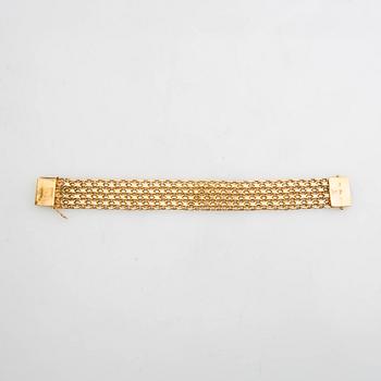 Armband  X-länk 18K guld Mary Kvoch Stockholm 1958.