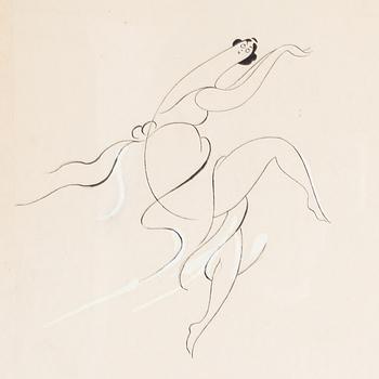 Einar Nerman, ink and gouache, signed and dated 1910.
