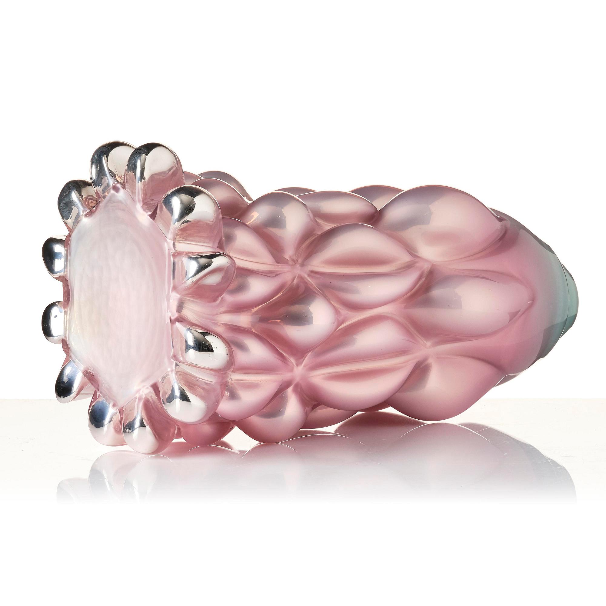 Hanna Hansdotter, a "Tiffany Print" glass sculpture, ed. AP 2/2, The Glass Factory, Boda Glasbruk, 2019.