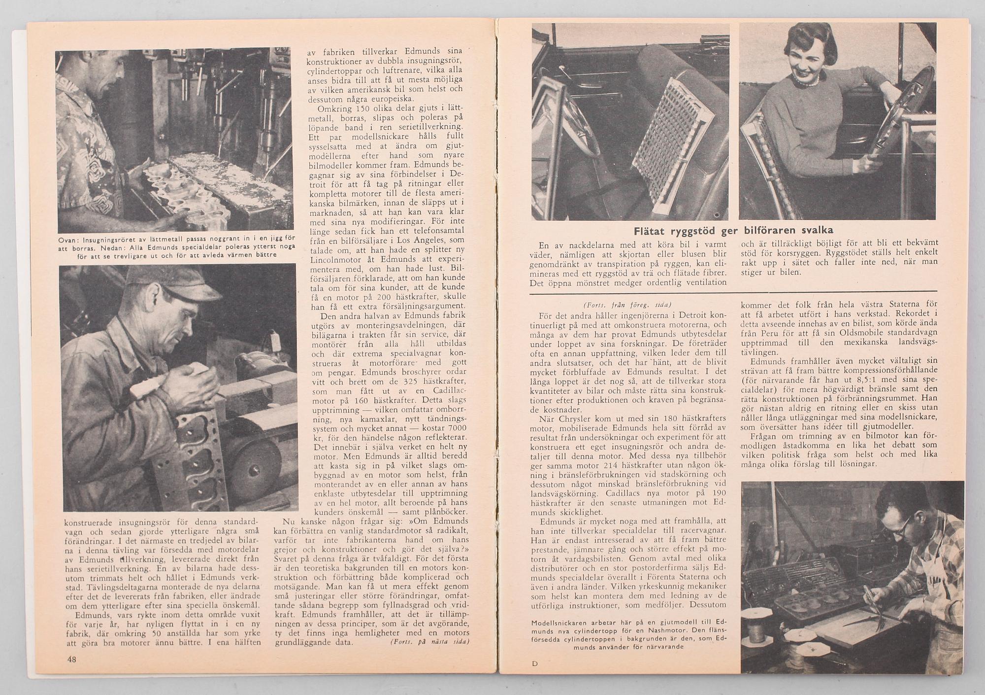 TIDNINGSMAGASIN, Populär mekanik, 1950-tal.
