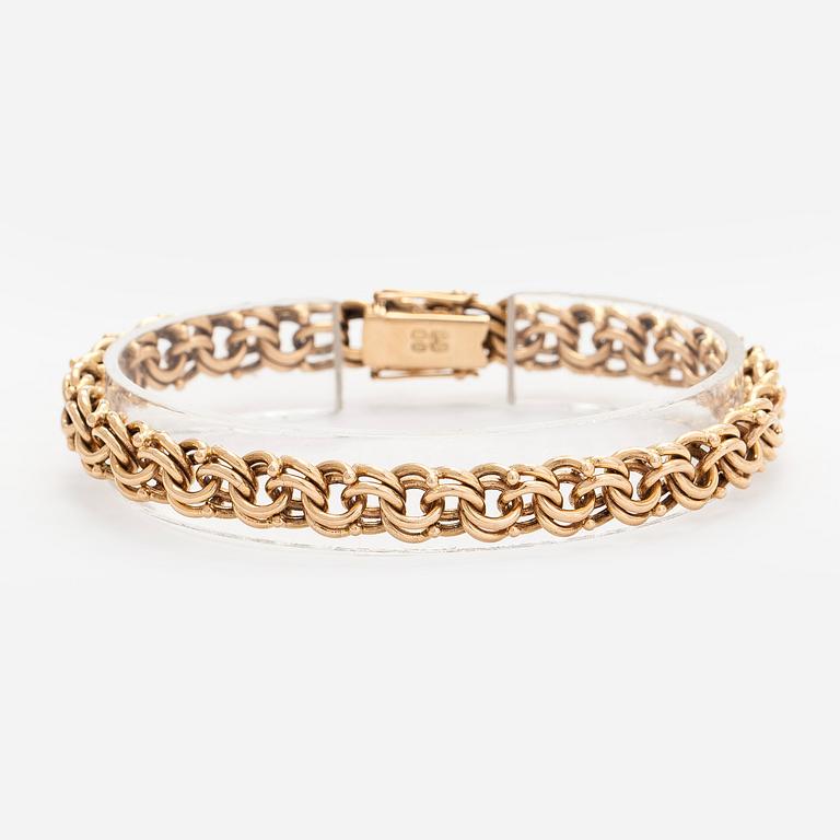 A 14K gold bracelet, Westerback Helsinki 1960.