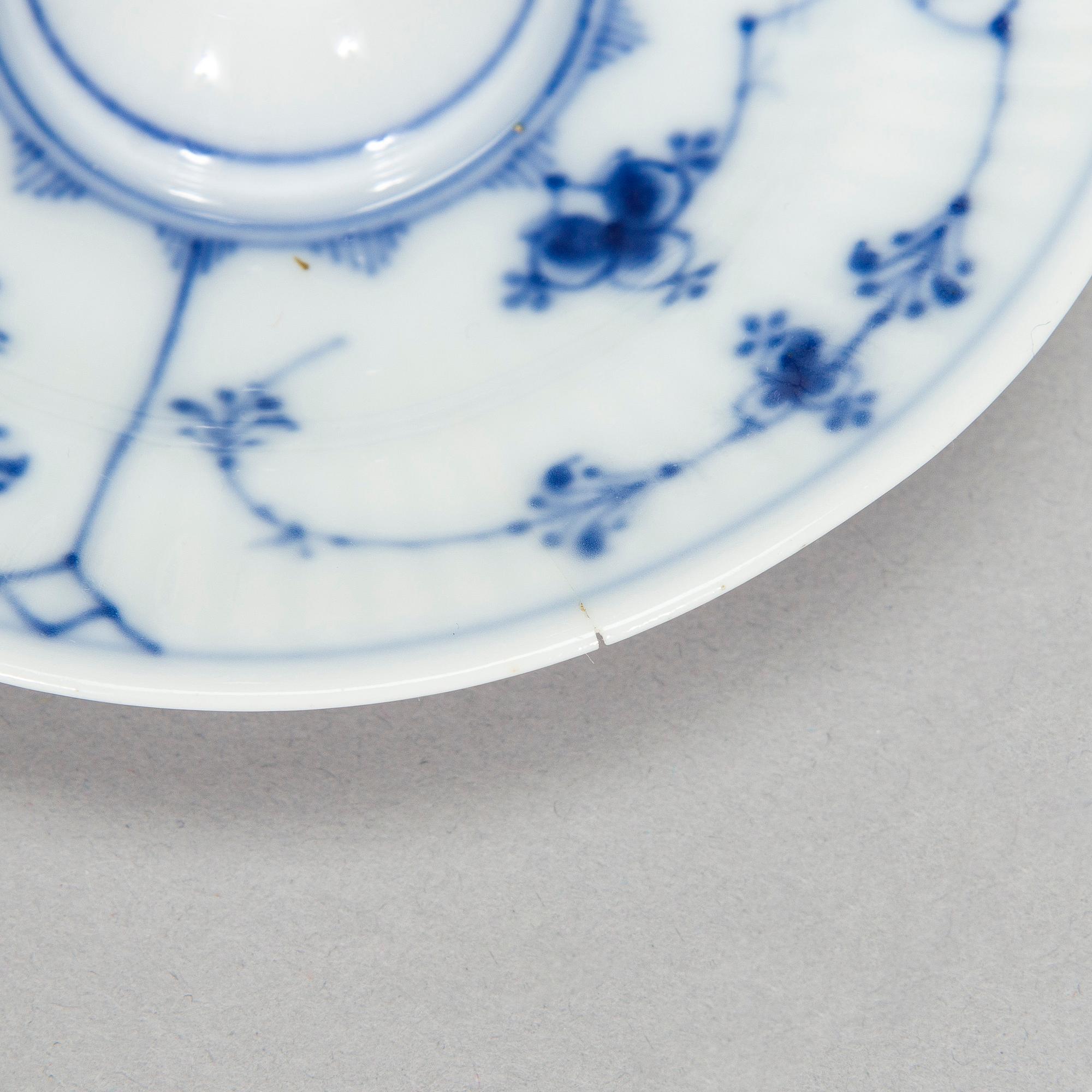 Royal Copenhagen, A 66-piece service "Blue Fluted, Full Lace and Half Lace', Denmark.