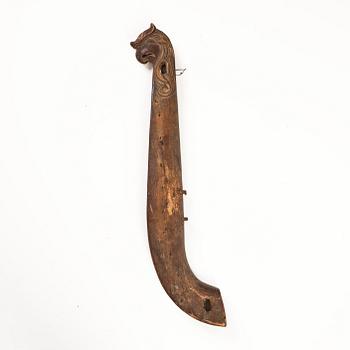 A Swedish carved part horse harness, 18th century.