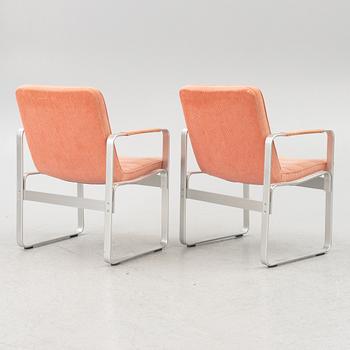 Karl Erik Ekselius, fåtöljer, ett par, "Mondo", JOC Möbler, Vetlanda, 1900-talets senare del.