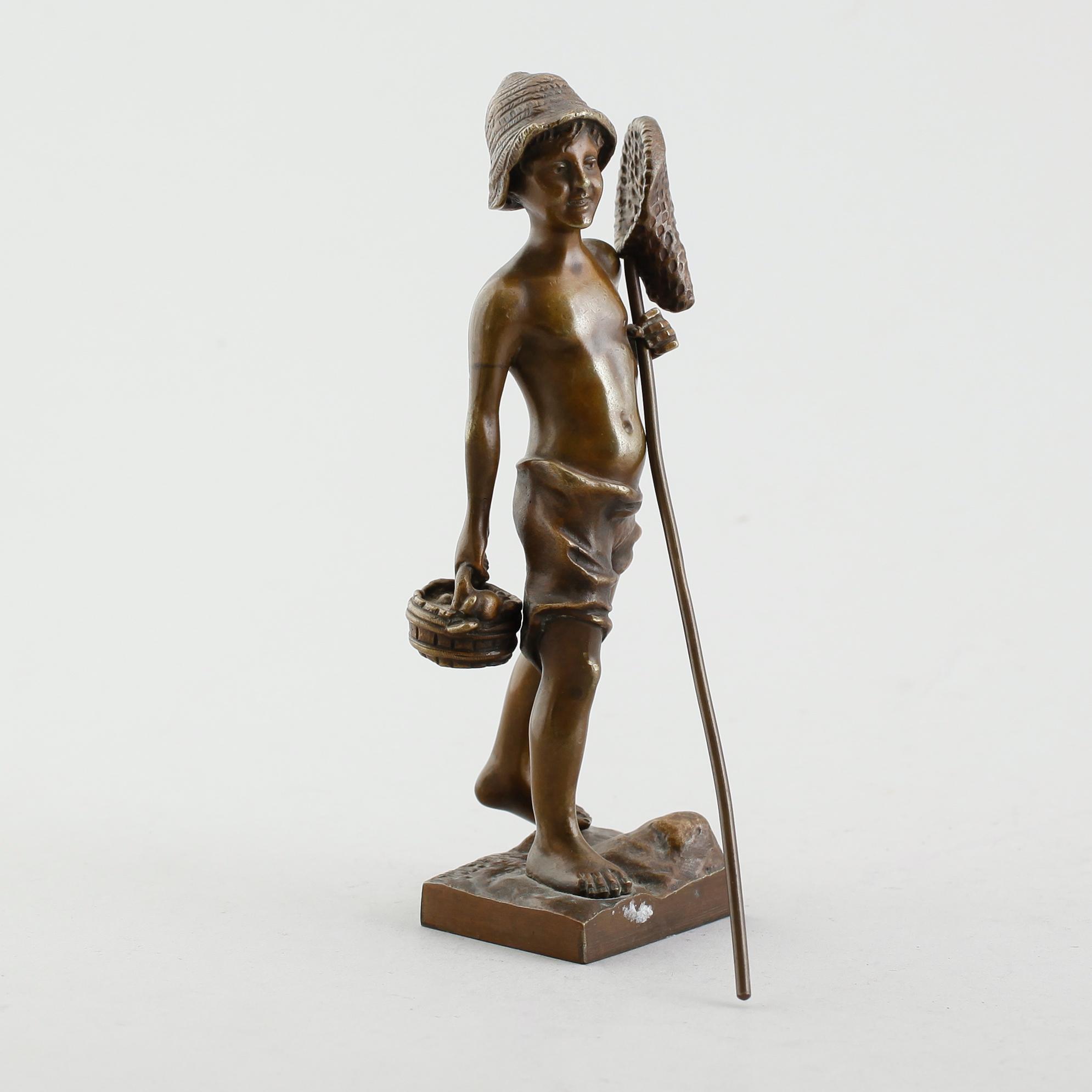 SKULPTUR, brons, signerad Martin, omkring år 1900.