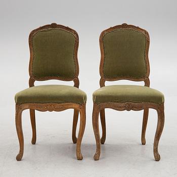 A pair of Rococo chairs, second half of the 18th century.