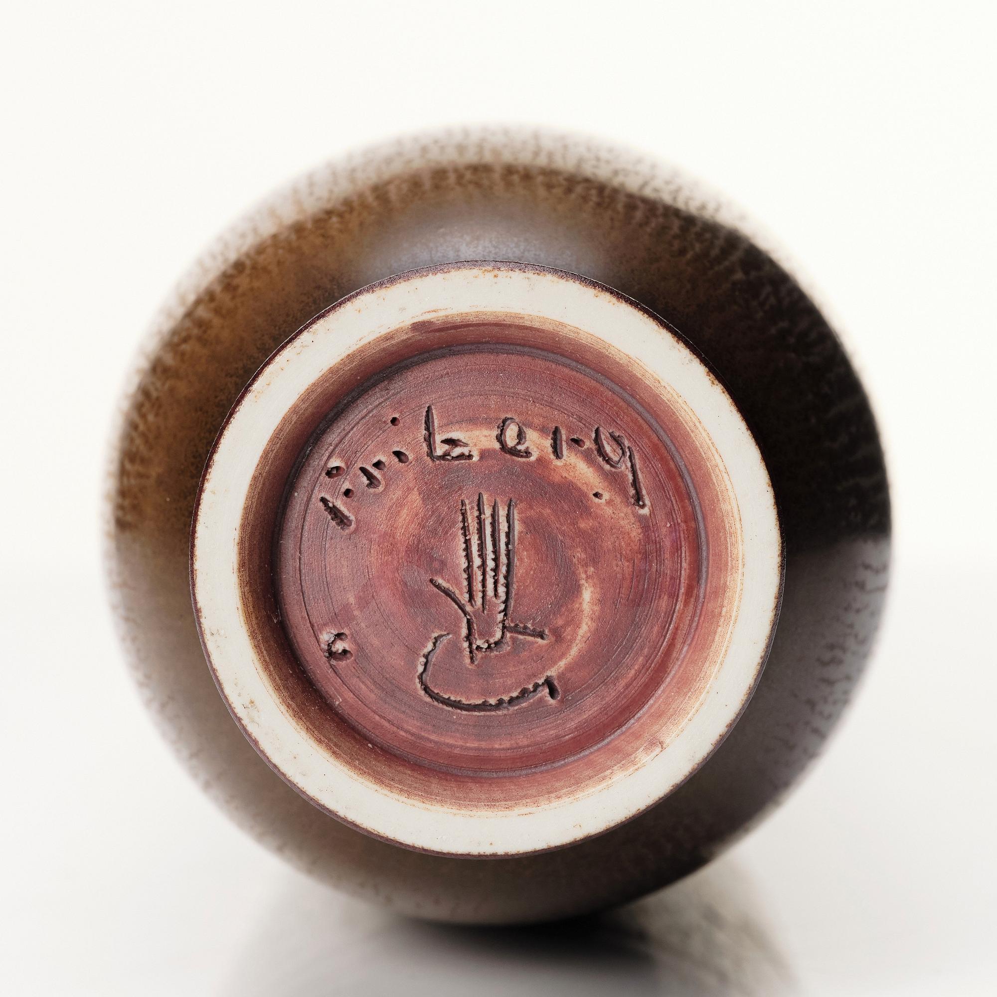 Berndt Friberg, a stoneware vase, Gustavsberg studio, Sweden 1961.