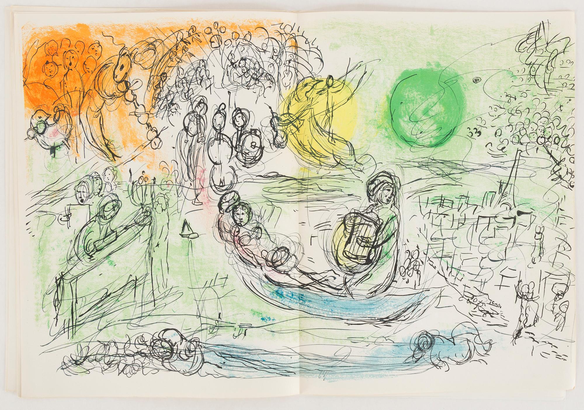 MARC CHAGALL, DERRIÈRE LE MIROIR no 99-100, 1957.