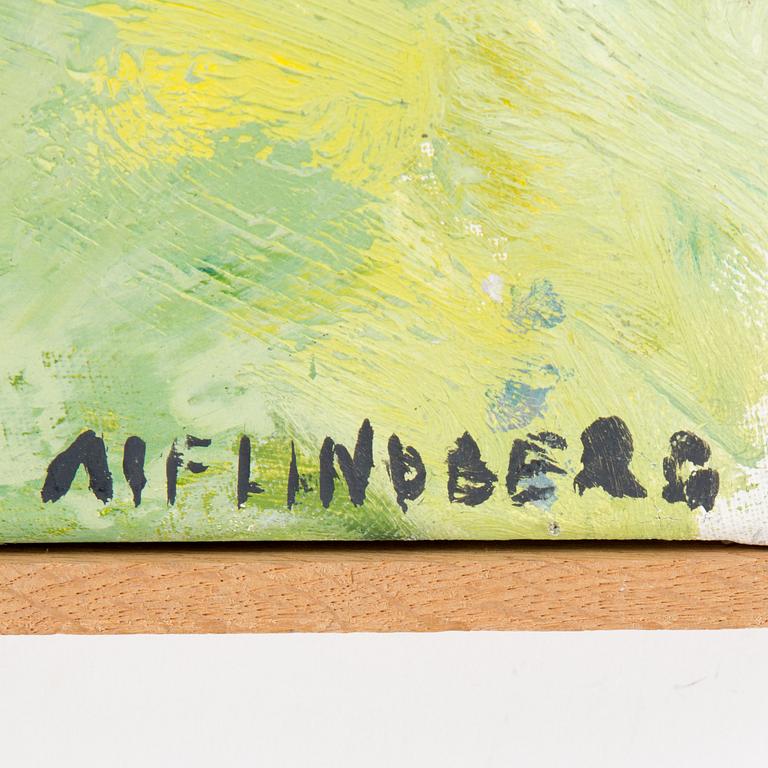 ALF LINDBERG, oil on canvas. Signed.