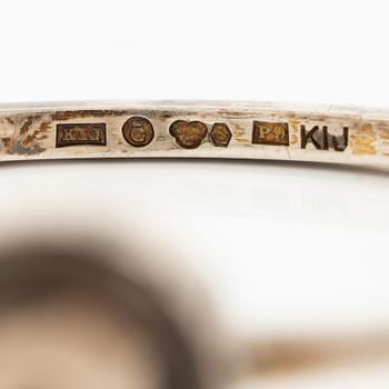 Karl-Ingemar Johansson, a bracelet, silver with faceted smoky quartz, Gothenburg 1965.