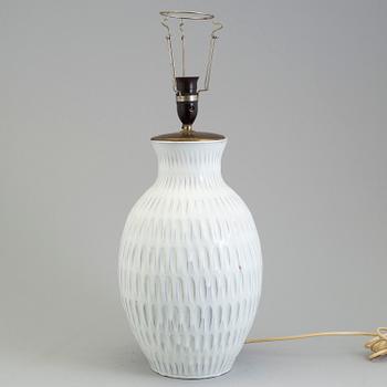 ANNA-LISA THOMSON, bordslampa, lergods, Upsala Ekeby.