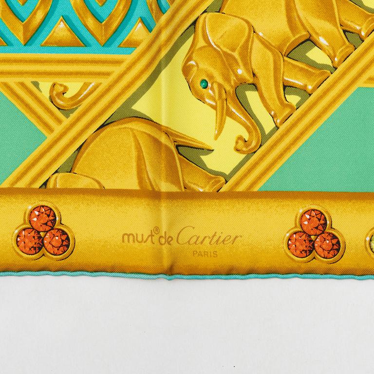 Cartier, scarf, "La Route Des Indes".