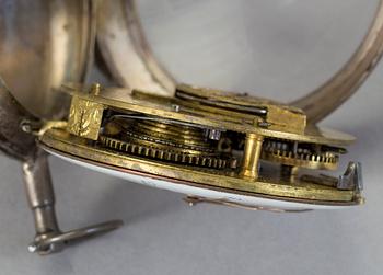 SPINDELUR, silver, England, 1700-/1800-tal.