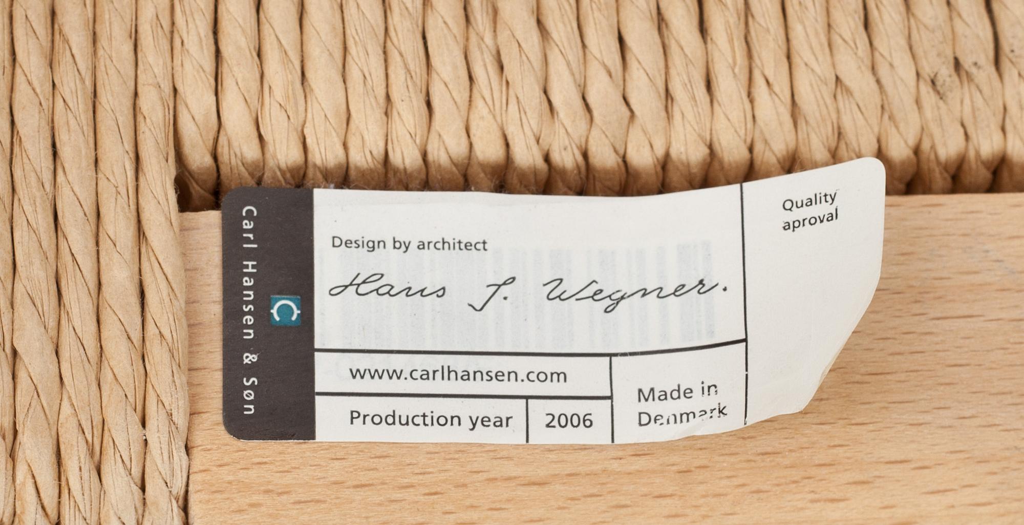 STOLAR, 4 st, "Y-stolen", Hans J Wegner, Carl Hansen & Son, 2006.