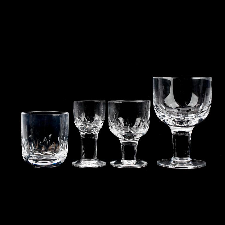 GLASSERVIS, 32 delar, Kosta, Omkring 1900-talets mitt.