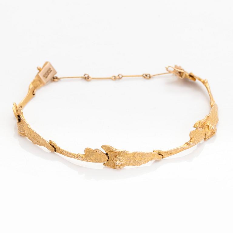 Björn Weckström, rannekoru, "Maariankämmekät"", 14K kultaa.