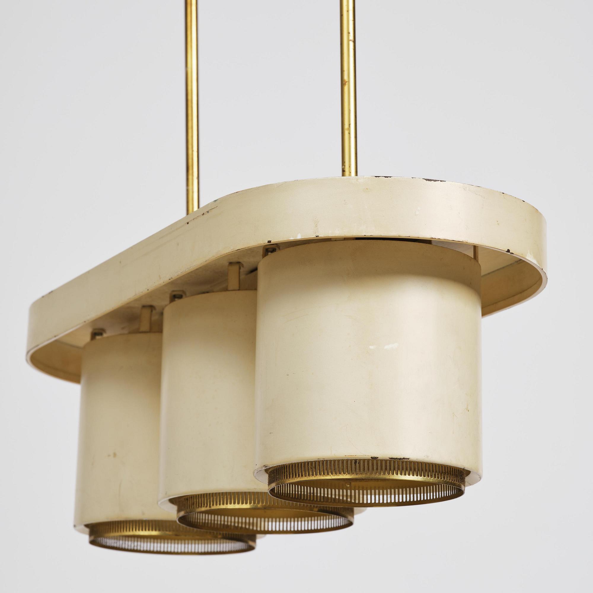 Alvar Aalto, a ceiling lamp model A 203,  Valaisinpaja Finland, 1970s.
