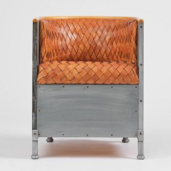 Mats Theselius, an "Aluminiumfåtölj" armchair, ed. 66/200, Källemo, Värnamo, post 1990.