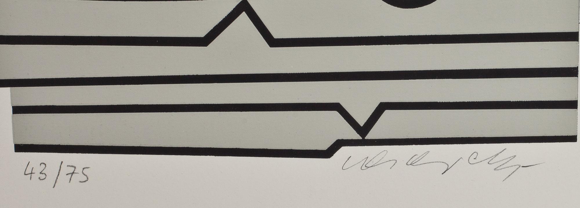 VICTOR VASARELY, färgserigrafi, signerad och numrerad 43/75.