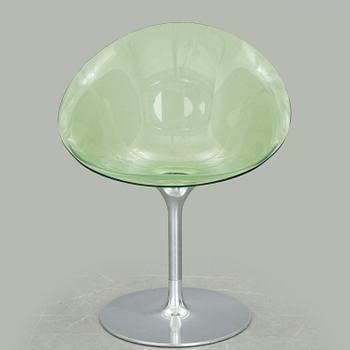 STOLAR, 3 st. "Eros", Philippe Stark för Kartell, märkta, sent 1900-tal.