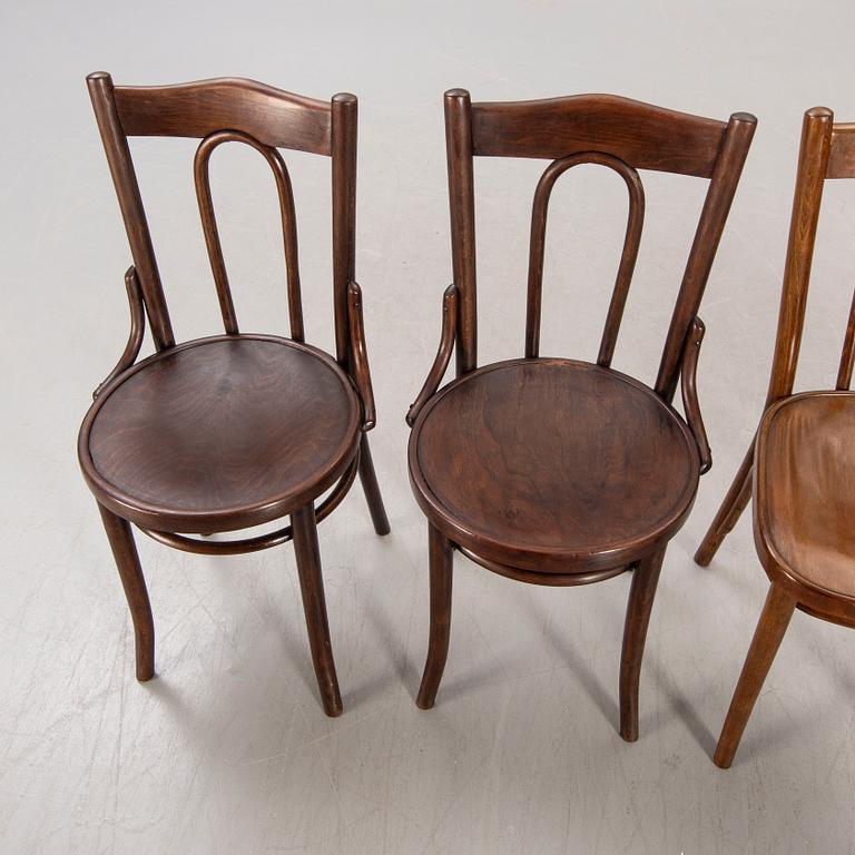 A set of four  early 1900s chairs.