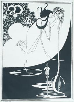 Aubrey Beardsley 1872-1898, efter, silkscreen, "The Climax".