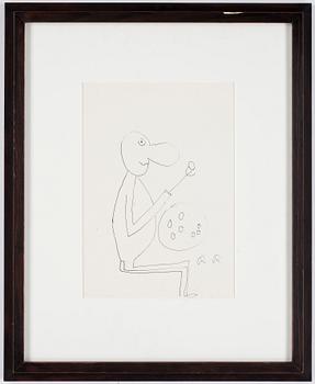 Roger Risberg · ROGER RISBERG, teckning, monogramsignerad.