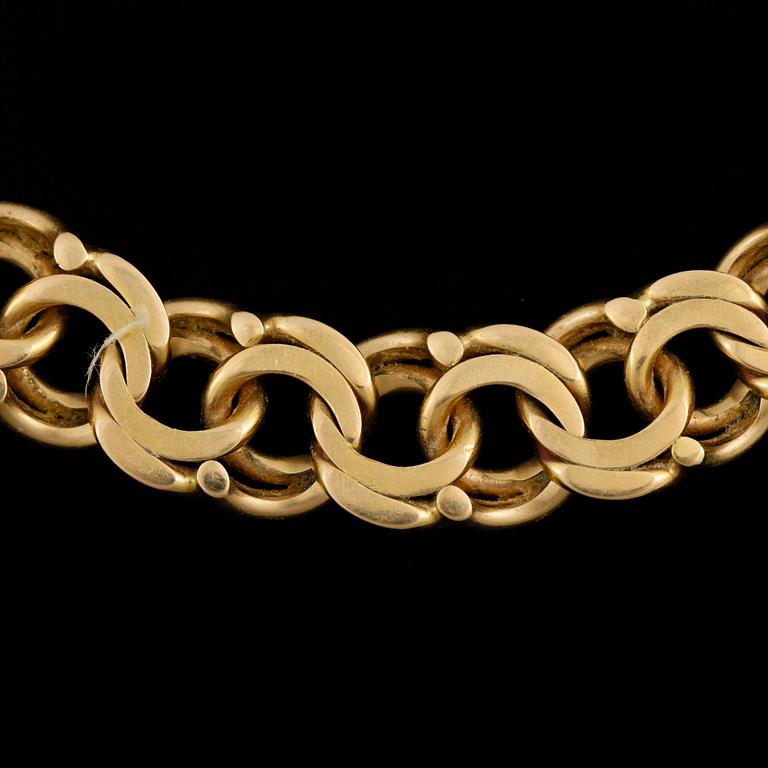 HALSKEDJA, 18k guld. Vikt ca 99 gram.