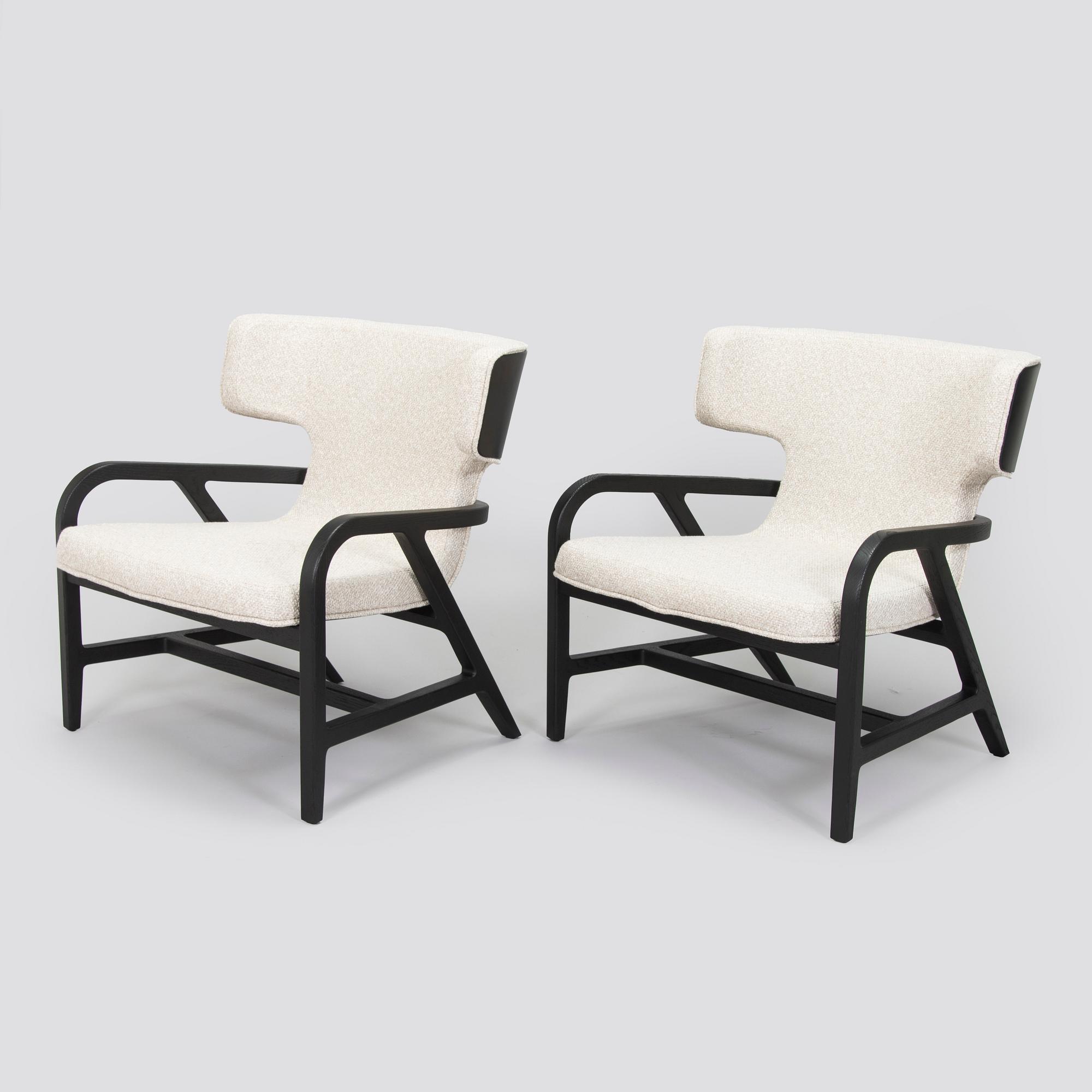 Antonio Citterio, fåtöljer, ett par "Fulgens", Maxalto, Italien.