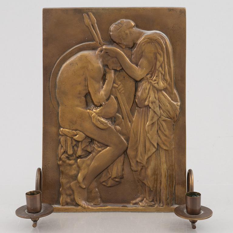 Vägglampett, 1900-talets första hälft.