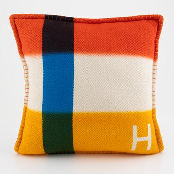 Hermès, cushion, "Coussin Tisse Main/Surteint H Dye".