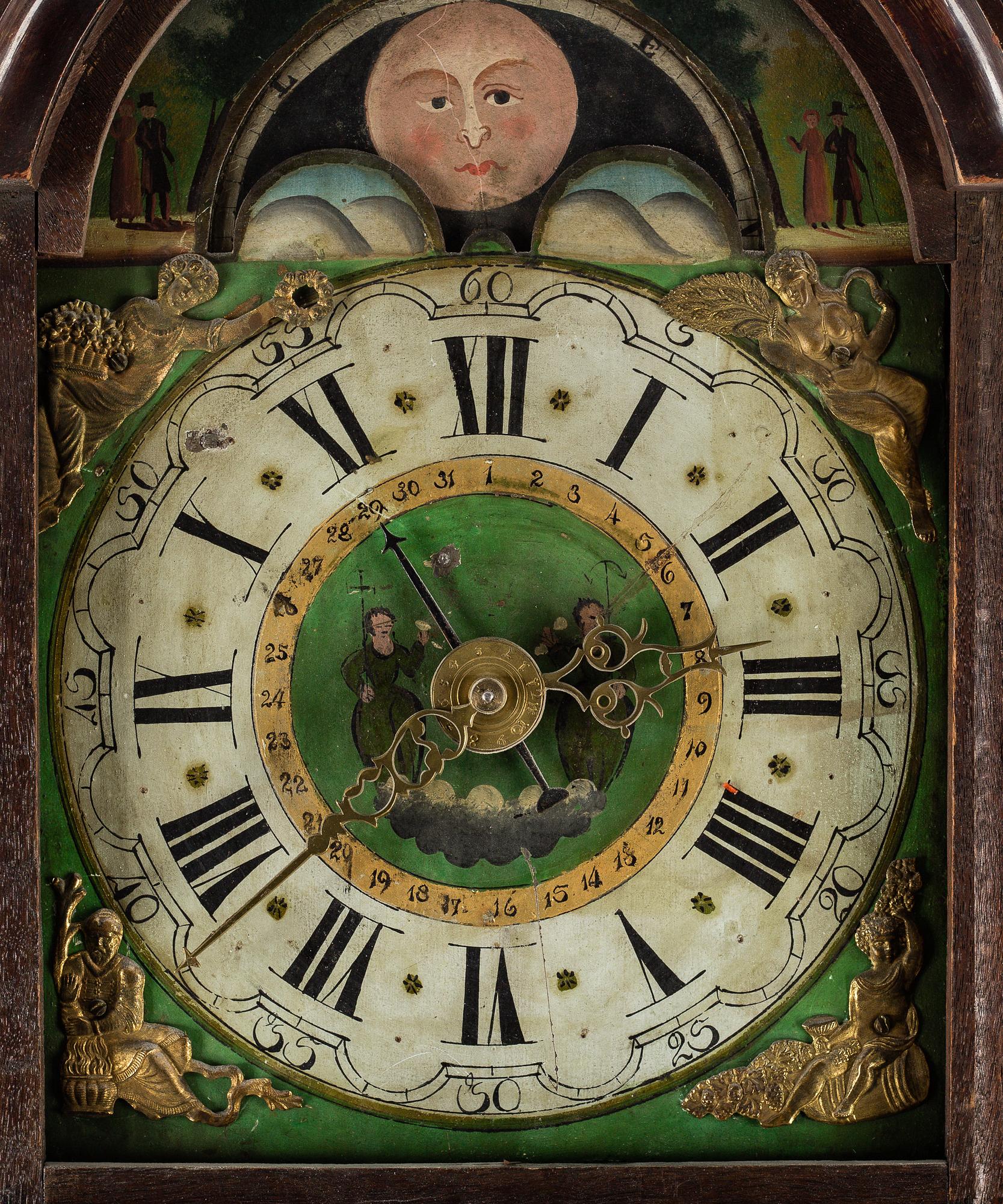 VÄGGUR, troligen Holland, 1800-tal.