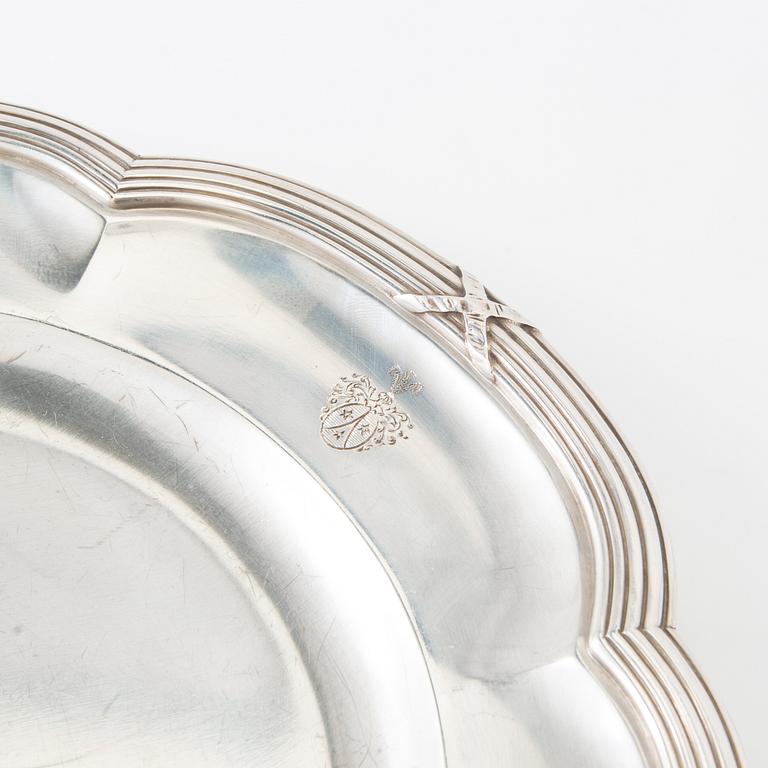 Fat 4 st silver omkring 1900.