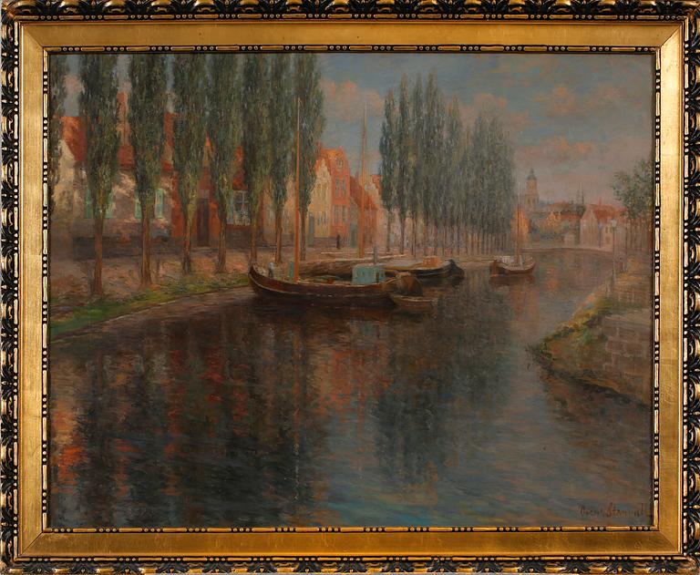 FRANS OSCAR STENVALL, olja på duk, signerad.